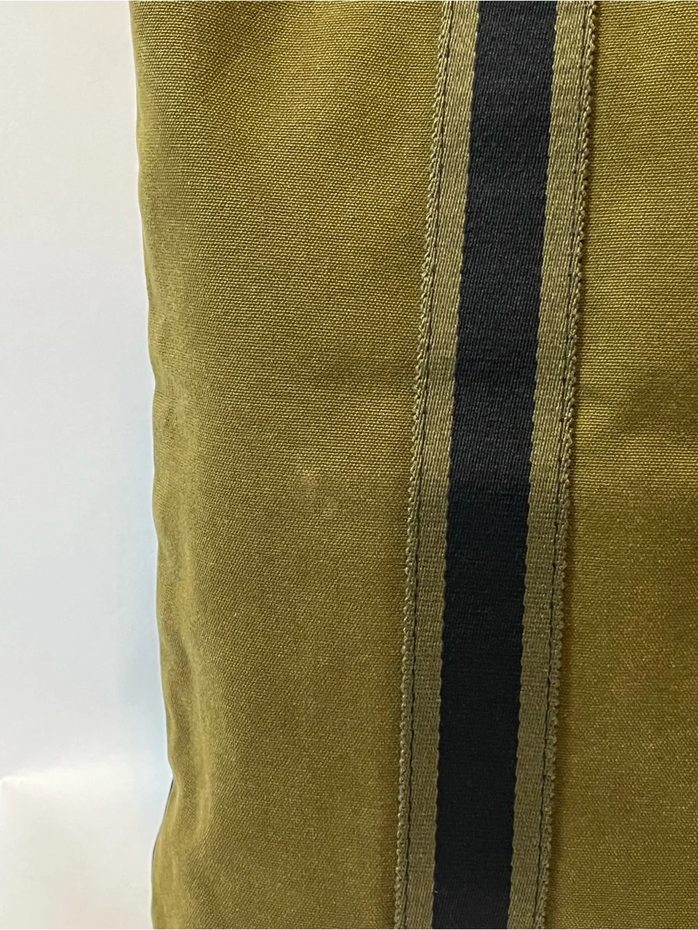 Hermes Two-Tone Olive & Dark Green Messenger Tote